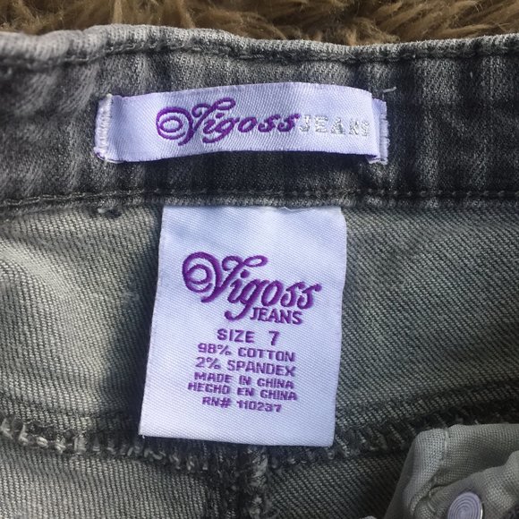 Vigoss grey wash straight leg jeans - size 7G - Picture 6 of 10